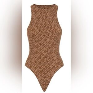 Skims X Fendi logo bodysuit